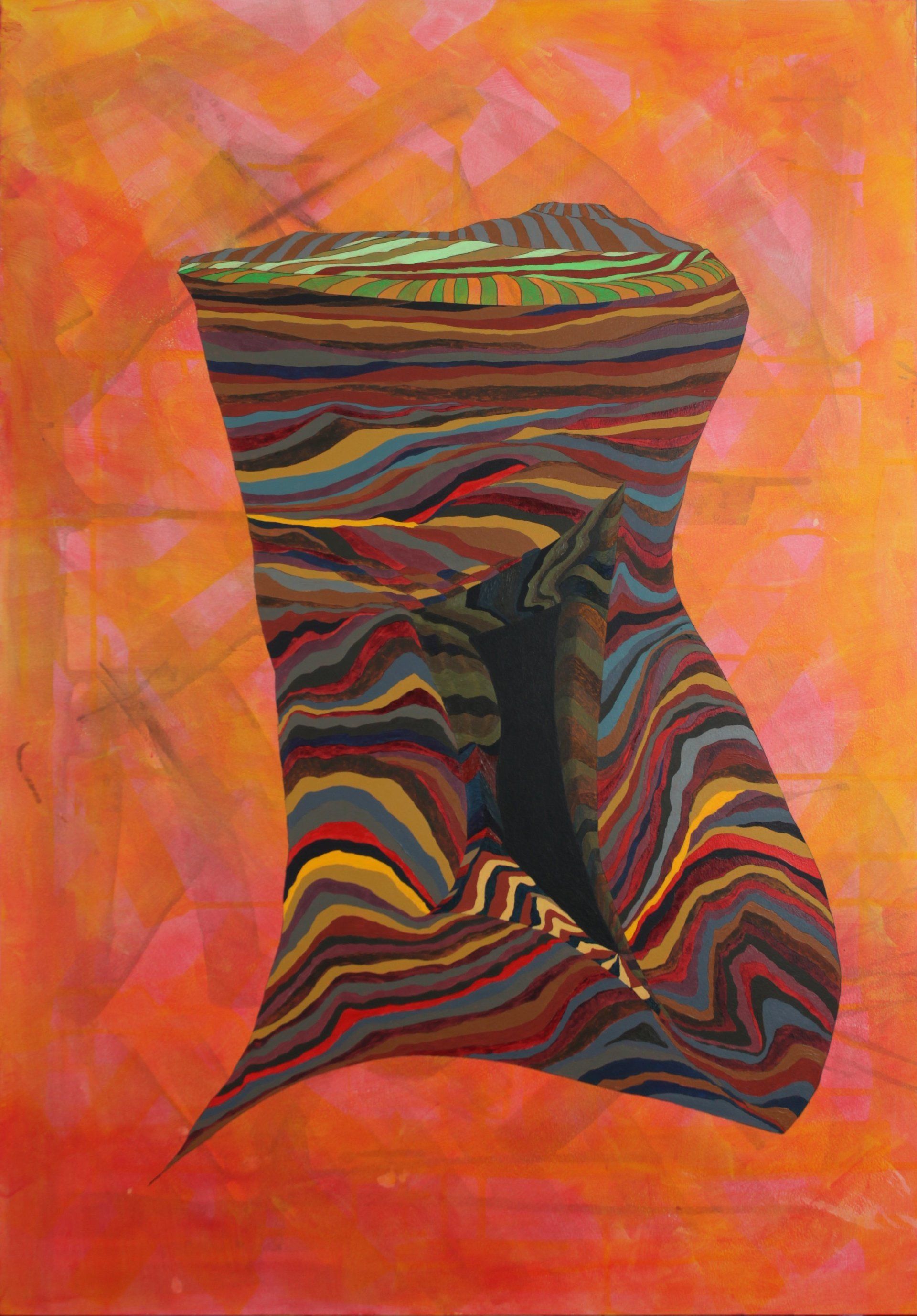 landscape painting, abstract, symbolic