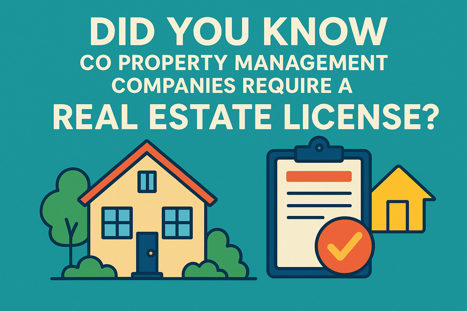 CO property management companies require a real estate license