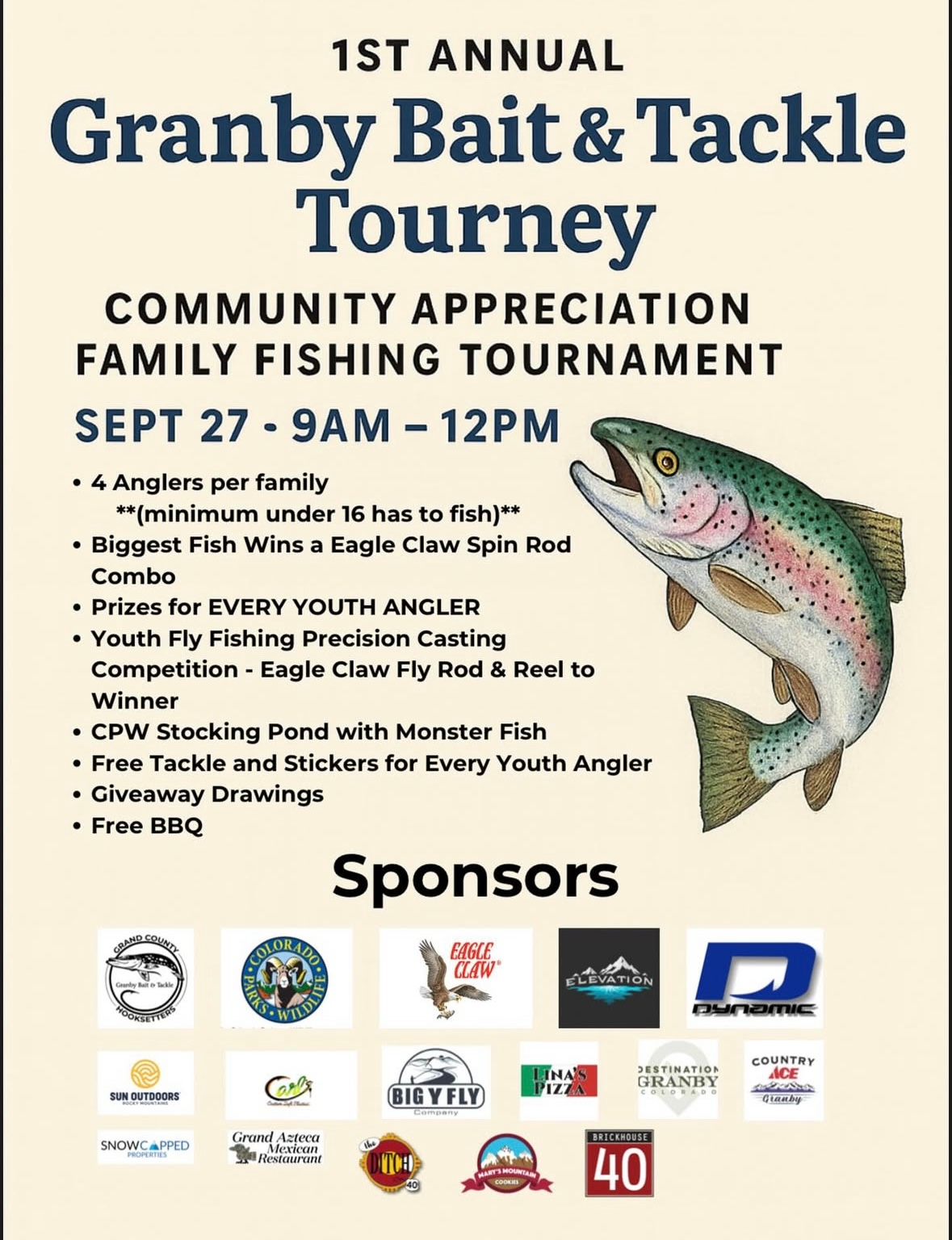 Granby Bait & Tackle 1st Annual Tournament