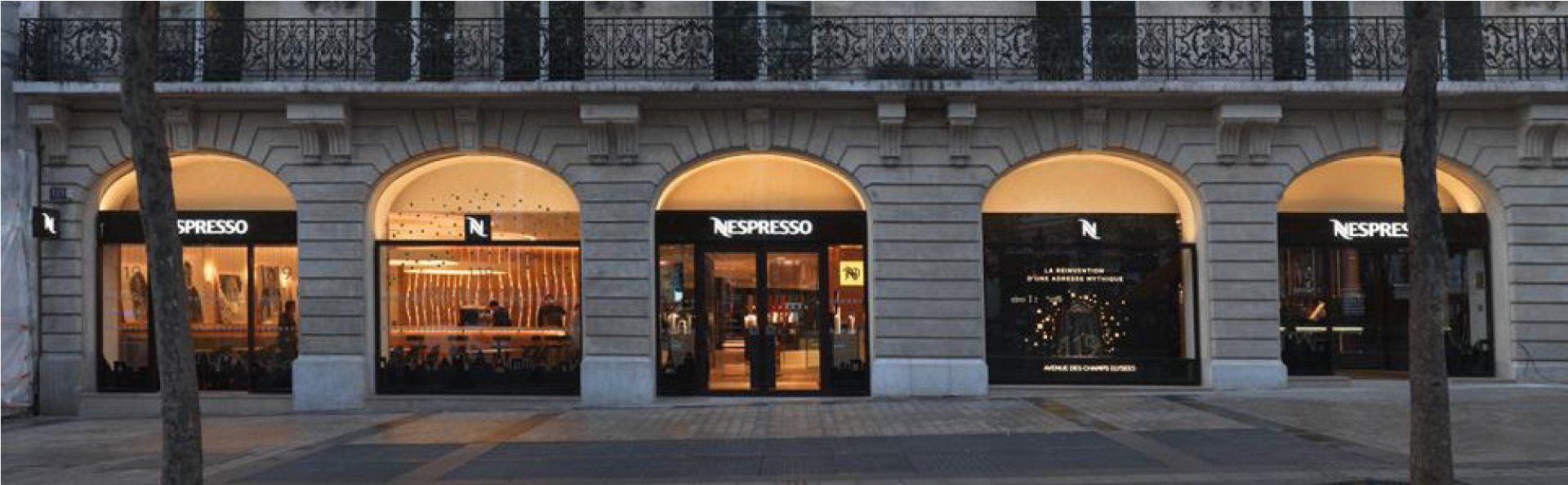 arcate esterne negozio nespresso
