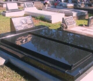 Double Granite Full Cover Monuments — Headstones Services in Casino, NSW