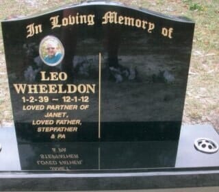 In Loving Memory Upright Monument — Northern Rivers Headstones in Casino, NSW