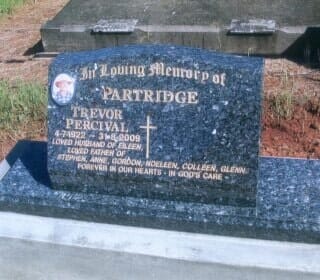 A Gravestone with The Name Trevor Percival on It — Northern Rivers Headstones in Casino, NSW