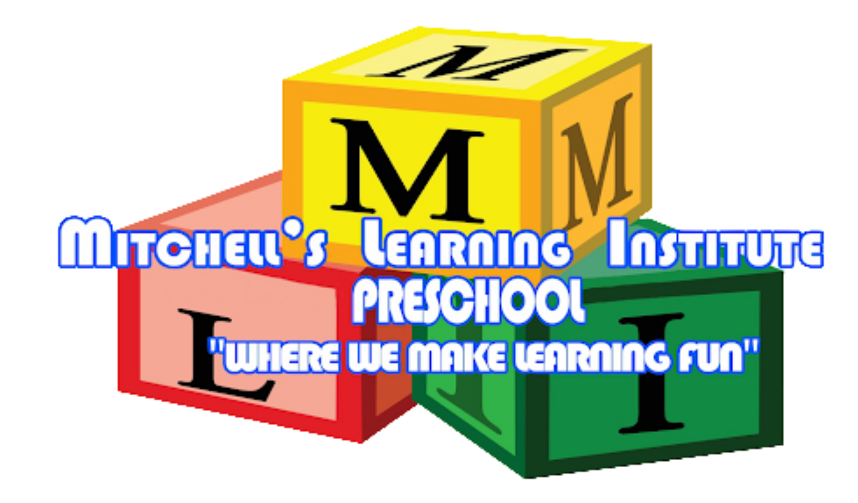 a logo for courtney 's little learners academy with children playing with lego blocks .