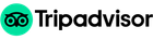 TripAdvisor logo with a green circle and owl icon.
