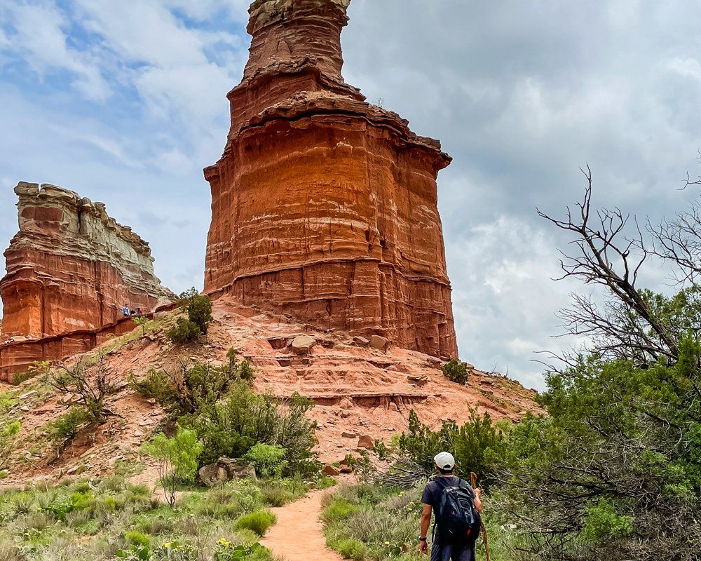 Large rock formation in Palo Duro Canyon