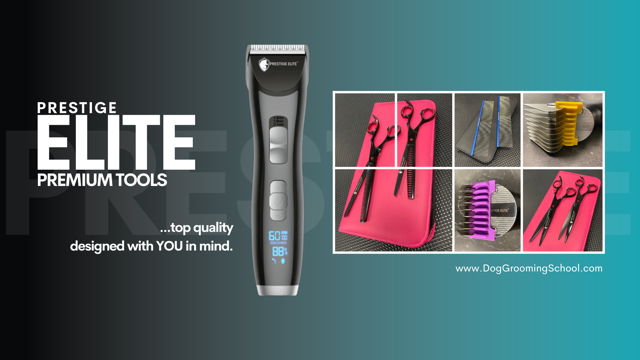 An ad for prestige elite premium tools with a picture of a hair clipper