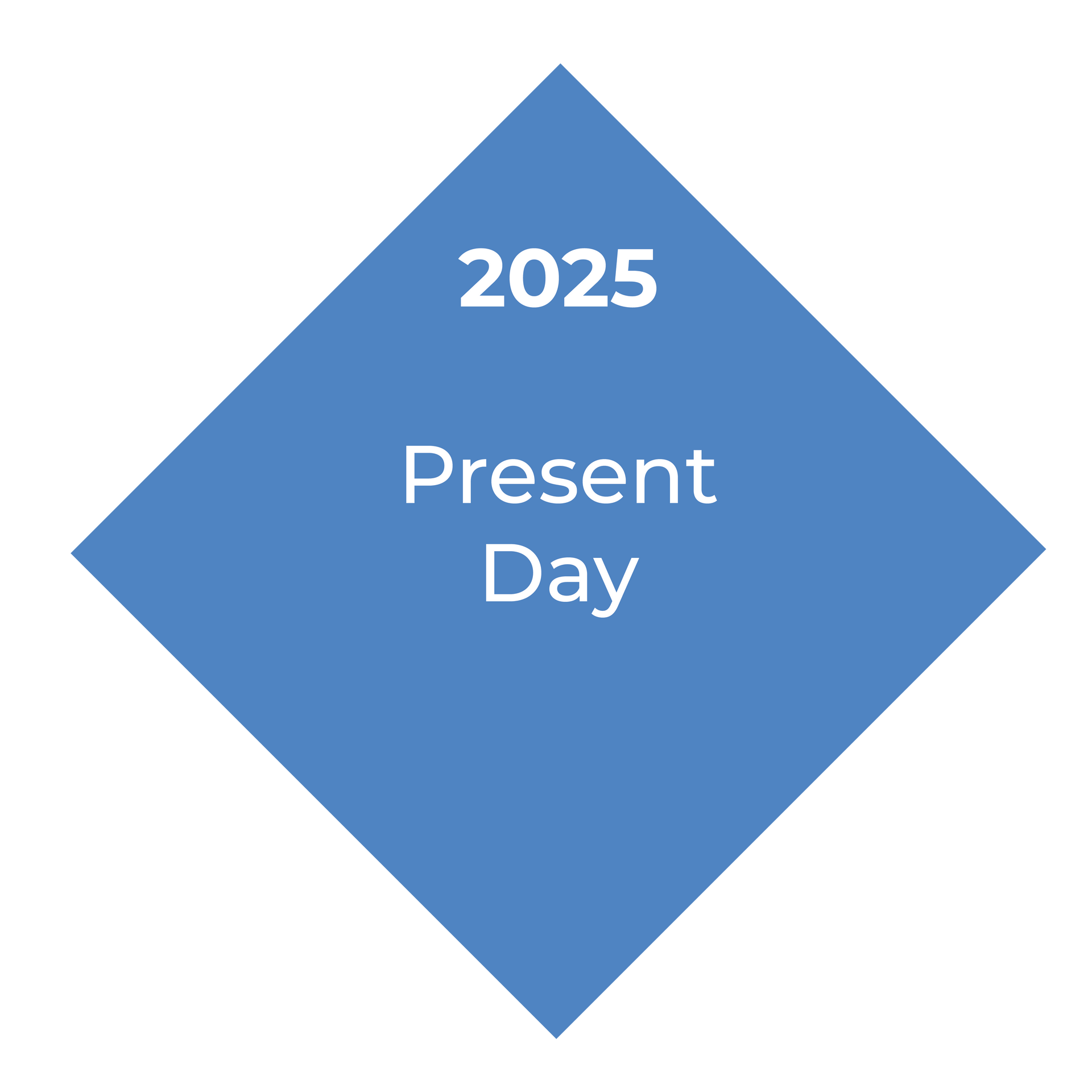 Blue diamond shape with