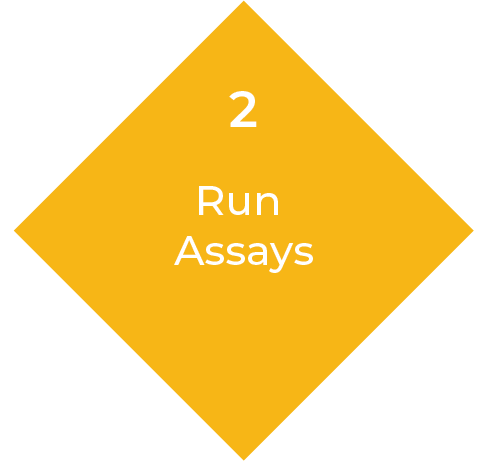 Diamond-shaped graphic with number 2 and the words