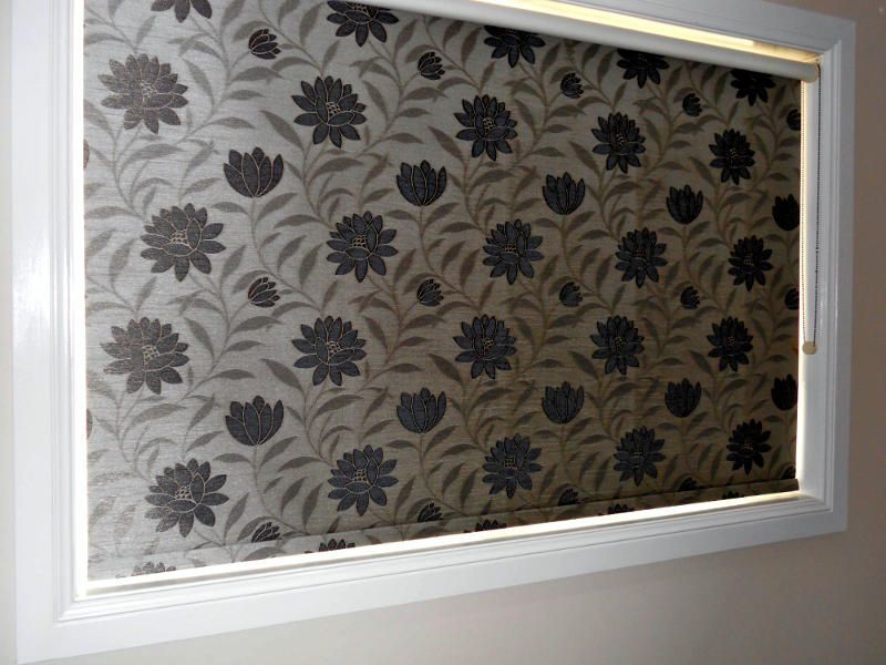 Roller Blinds With A Floral Patter — Ulladulla Blinds & Home Improvements In Ulladulla, NSW
