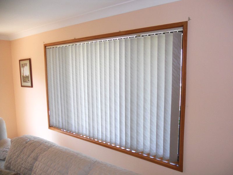 White Vertical Blinds On A Large Window, Creating A Modern Aesthetic — Ulladulla Blinds & Home Improvements In Ulladulla, NSW