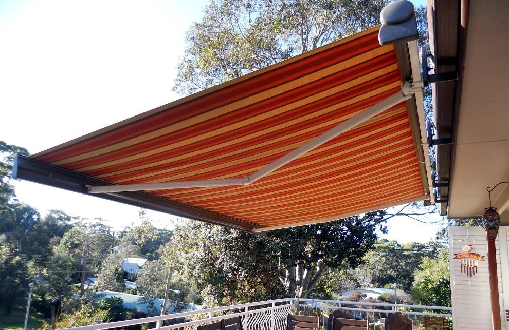 Retractable Awning, Extended Position, Providing Shade And Protection — Ulladulla Blinds & Home Improvements In Ulladulla, NSW
