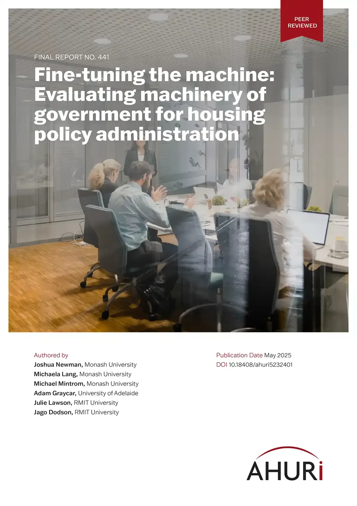 Download: Fine-tuning the machine: Evaluating machinery of government for housing policy administration