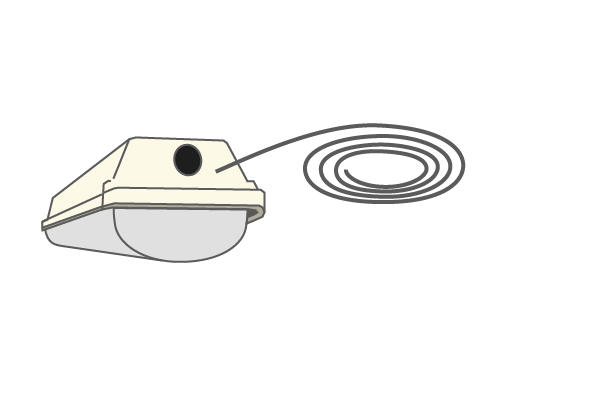 IP Rating 4X light fixture and wire