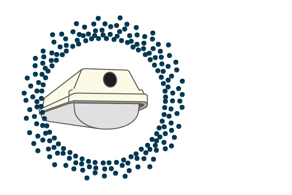 IP Rating 6X light fixture and dust shielded