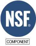 The nsf component logo is a blue circle with white letters.