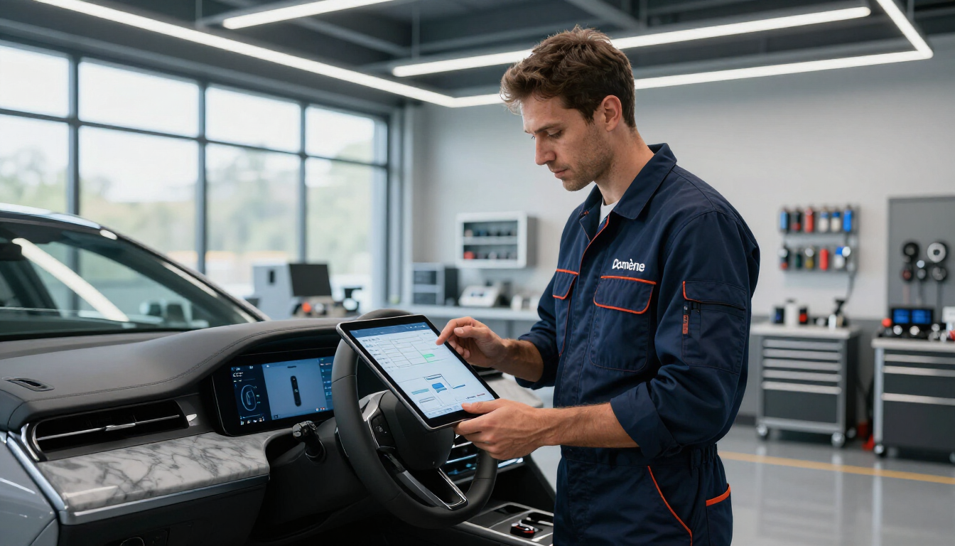 Maintenance électronique voiture électrique