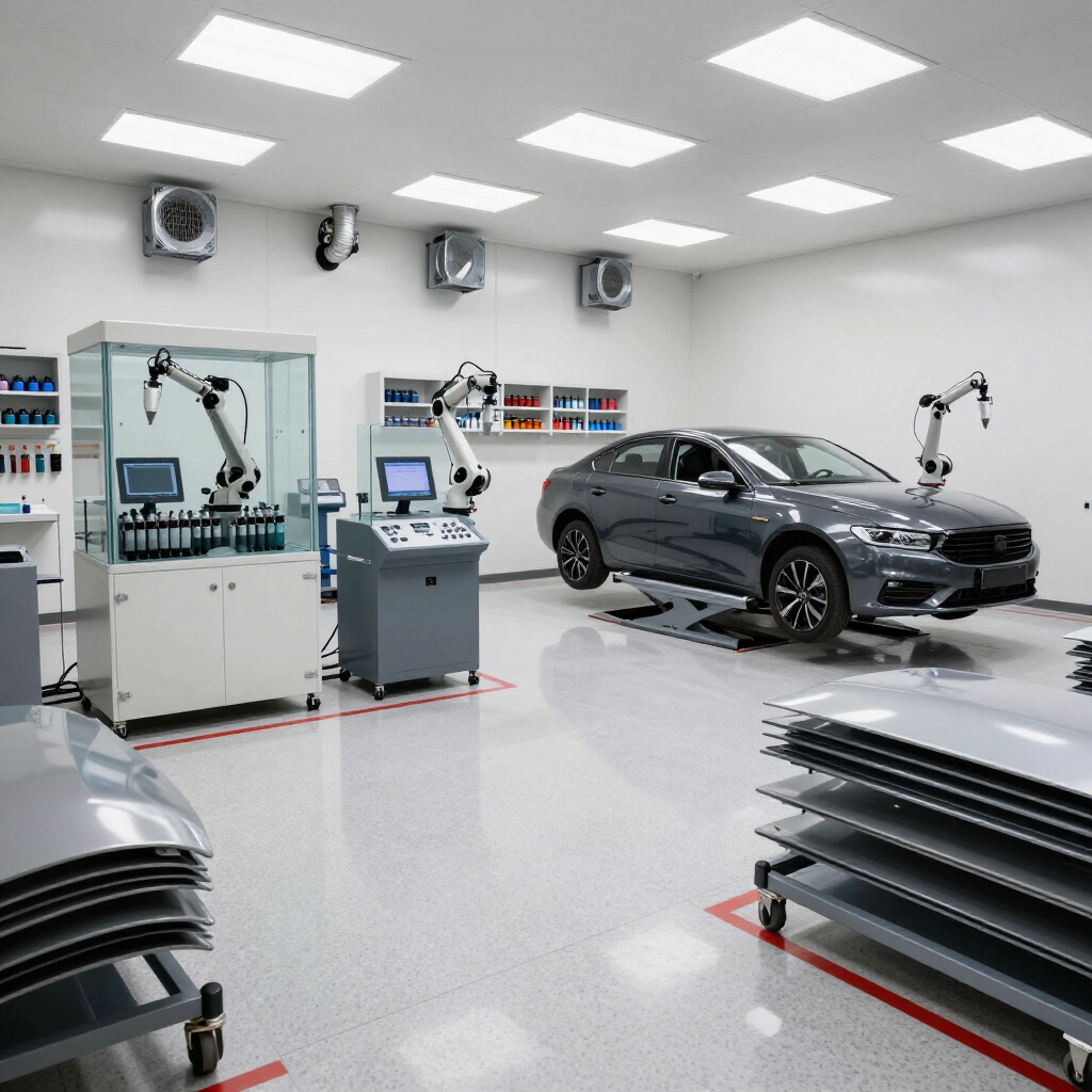 Cabine de peinture EUROPA moderne chez Yan Carrosserie Autos à Domène