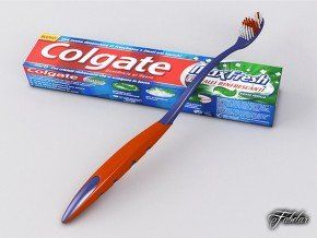 colgate toothbrush and toothpaste
