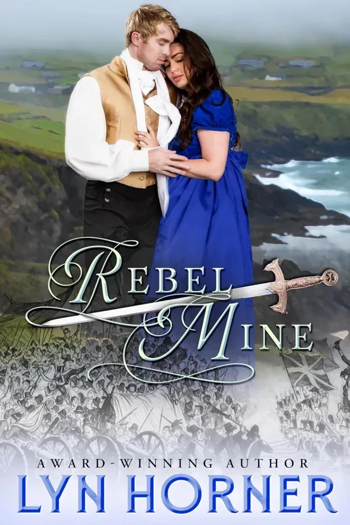 A book cover for rebel mine by lynn horner