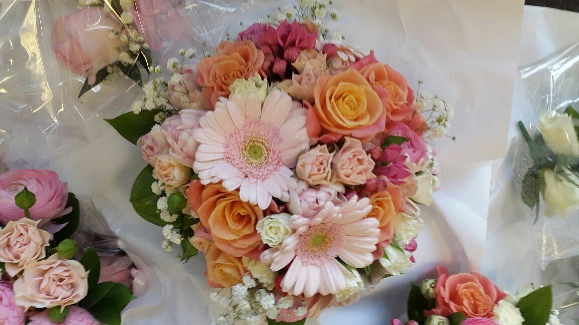 multi-coloured bouquet