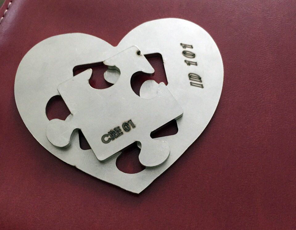 Cuore in acciaio per cremazioni