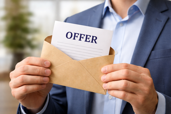 Cash offer on mobile device.