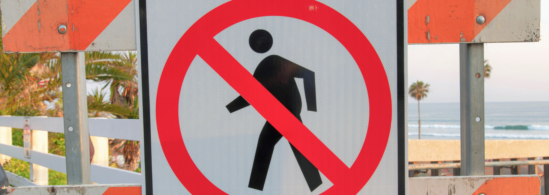 Picture of a sign depicting Jaywalking