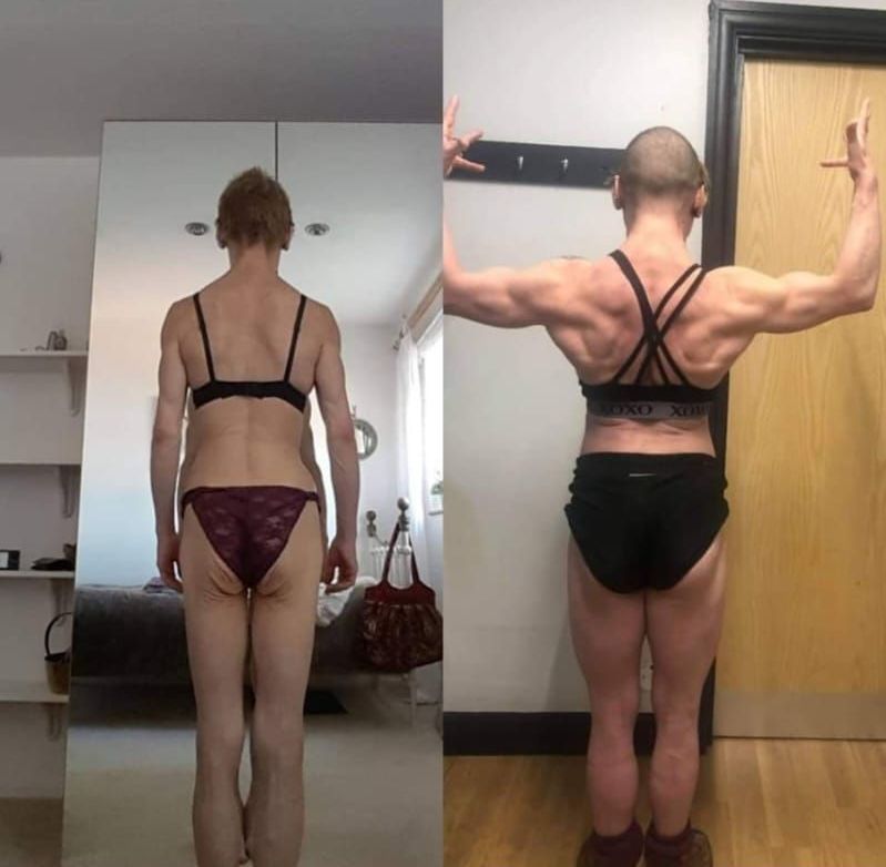 A before and after picture