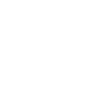 A white icon of a bar chart