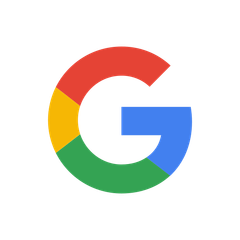 A google logo with a red , yellow , green and blue circle around the letter g.