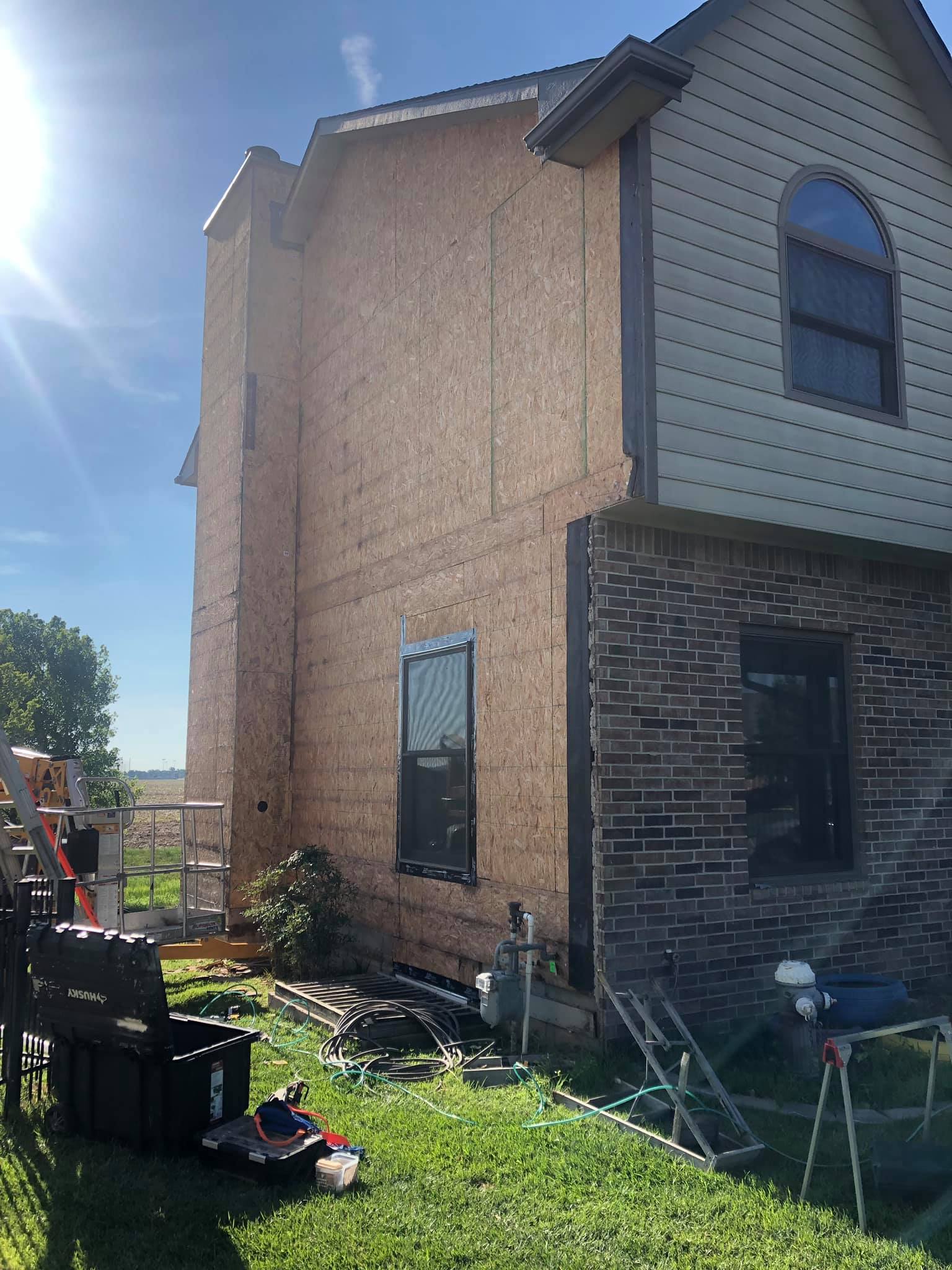 Exterior Improvement — Cheney, KS — Flint Rock Construction