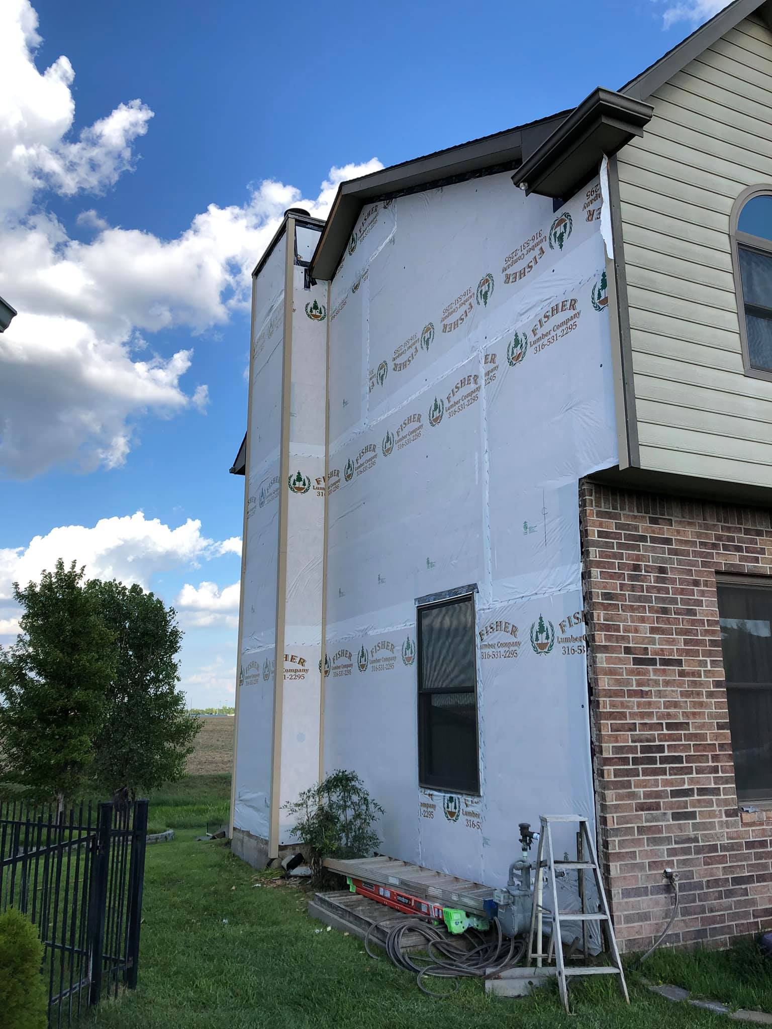 House Wall Improvement — Cheney, KS — Flint Rock Construction