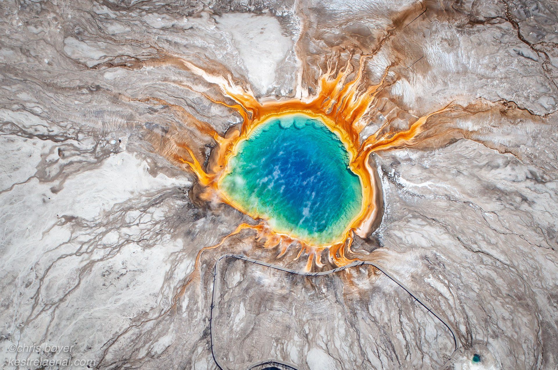 Grand Prismatic Spring #1, Yellowstone National Park, Wyoming