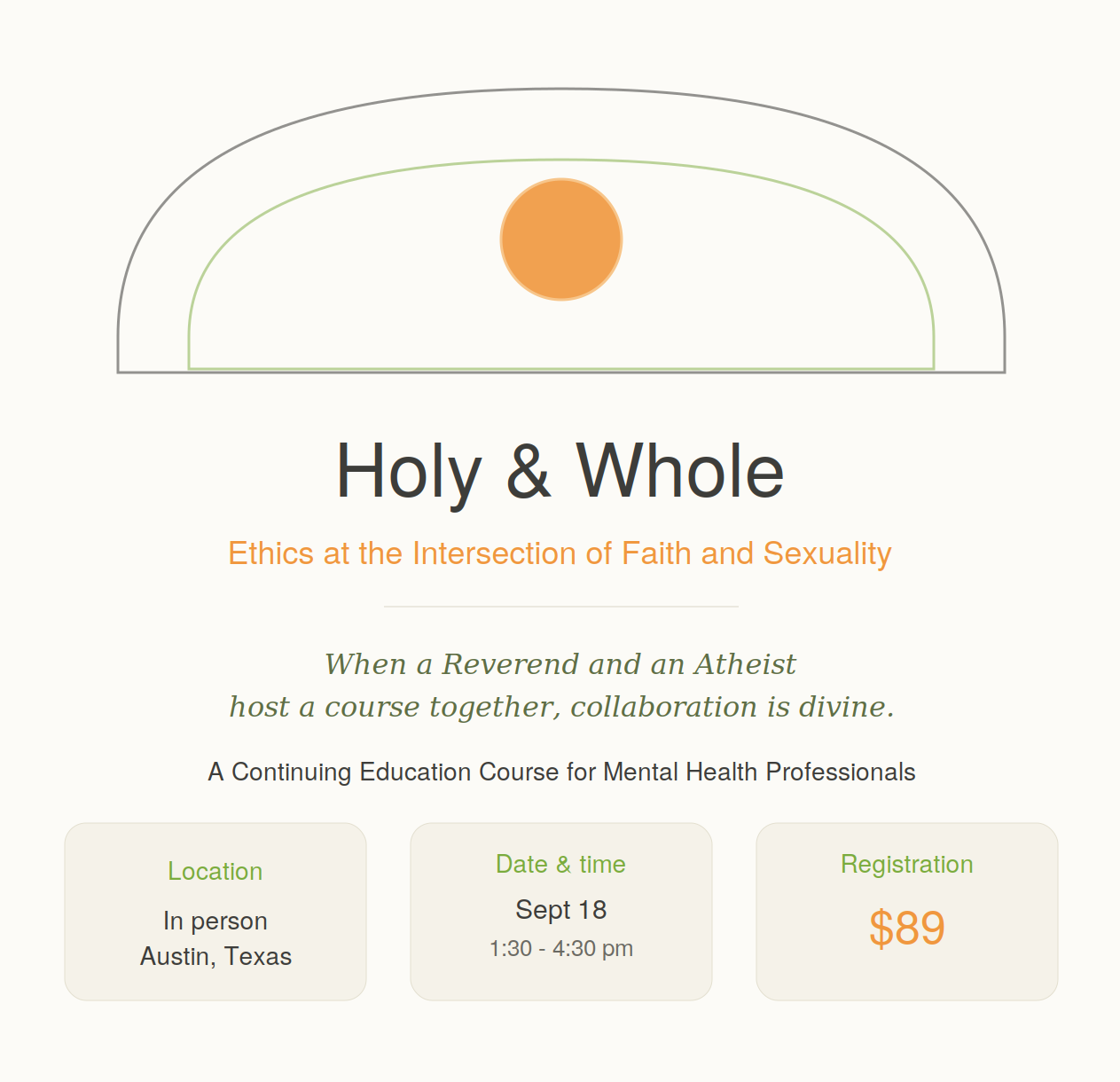 Holy & Whole: Ethics at the Intersection of Faith and Sexuality