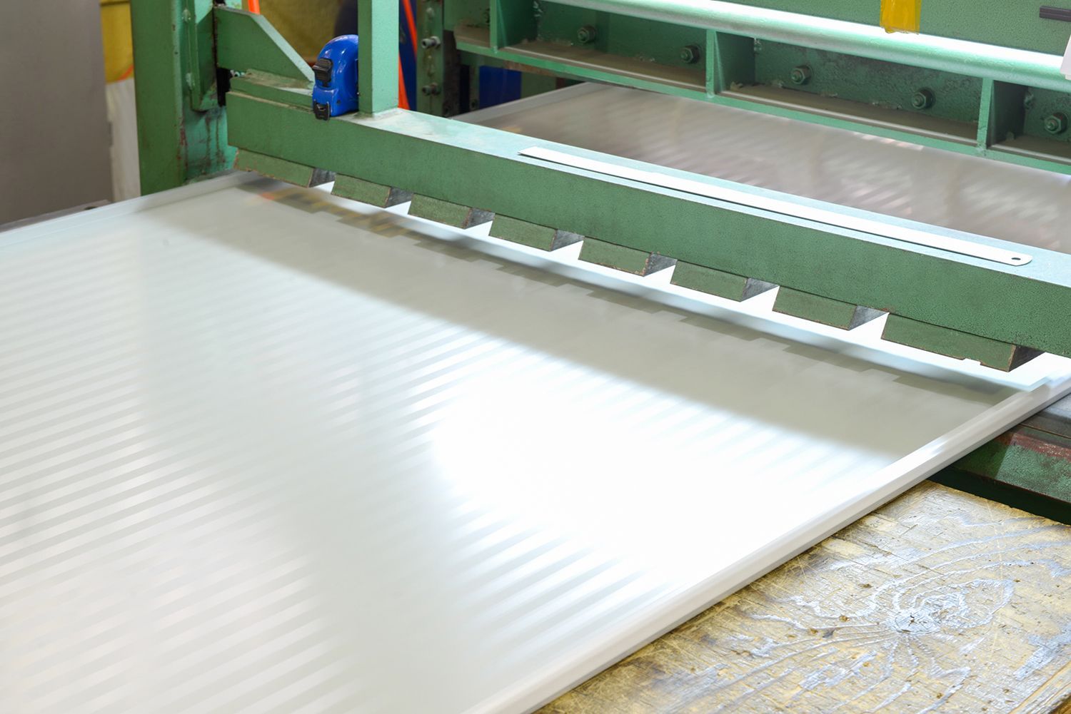 Manufactured plastic sheets.