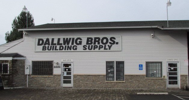 A front picture of the Dallwig Brothers stores front.