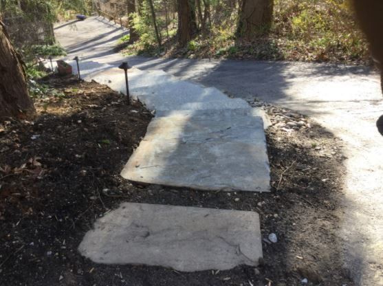 Long Stone Staircase — New Castle, DE — Ayala Landscaping