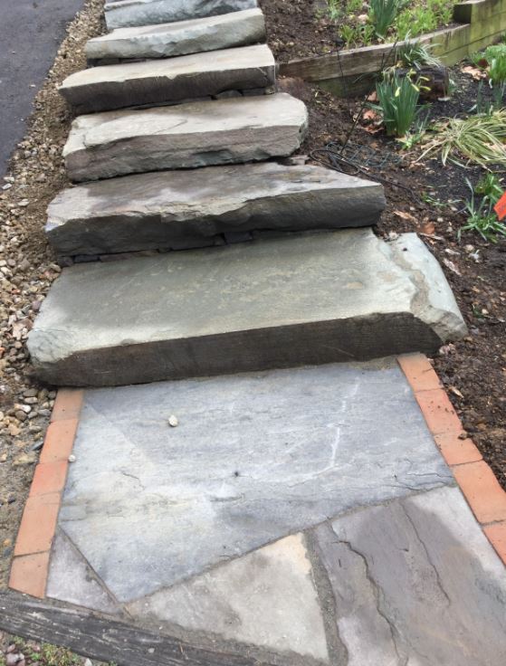 Hard Stone Stairs — New Castle, DE — Ayala Landscaping