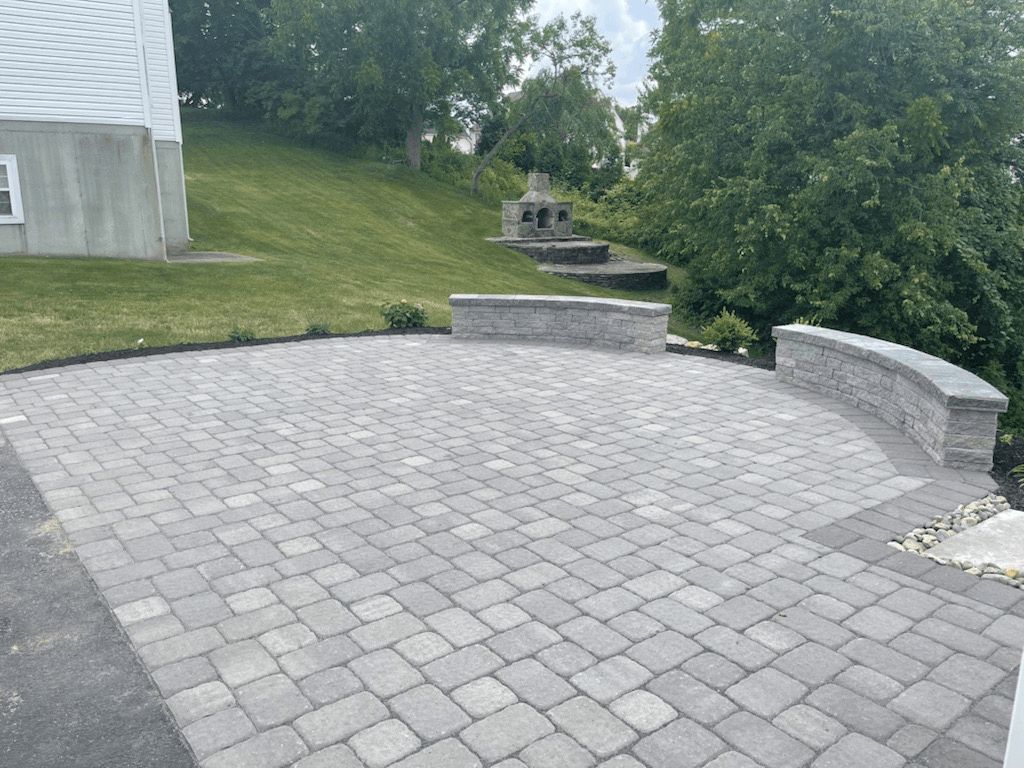 Area With Pavement Blocks Side — New Castle, DE — Ayala Landscaping