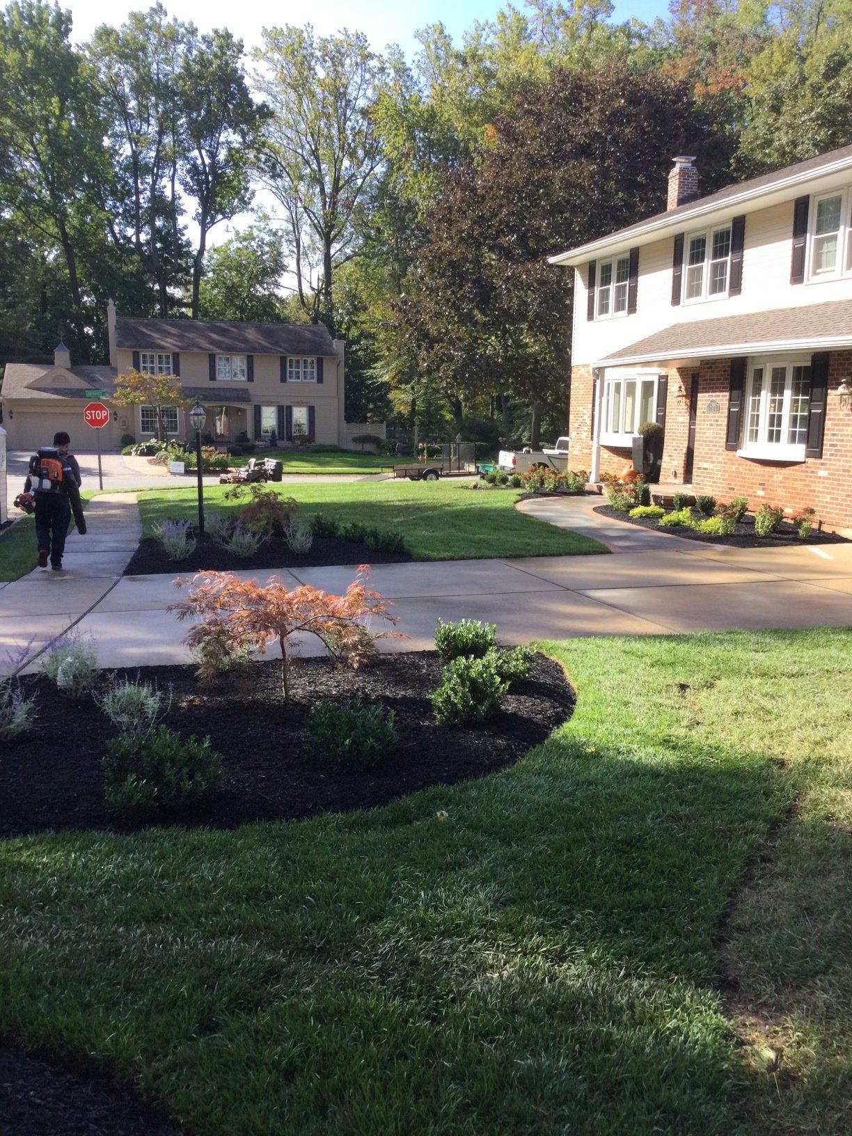 House With Beautiful Landscape — New Castle, DE — Ayala Landscaping