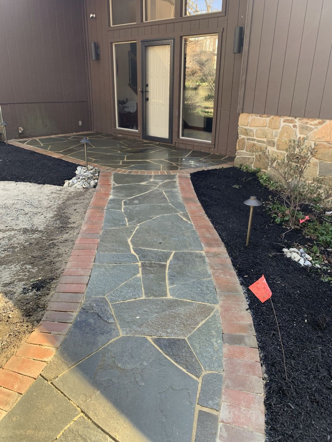 Stone Tiles Pathway Hardscaping Zoom Out — New Castle, DE — Ayala Landscaping