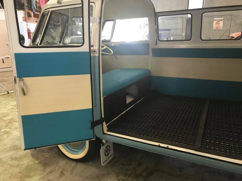 The Inside of a Blue and White Van With the Door Open — Currumbin Trimmers In Burleigh Heads, QLD