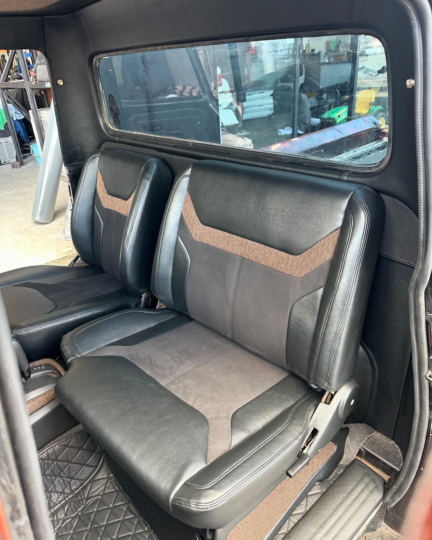A Close Up of the Back Seat of a Truck — Currumbin Trimmers In Byron Bay, NSW