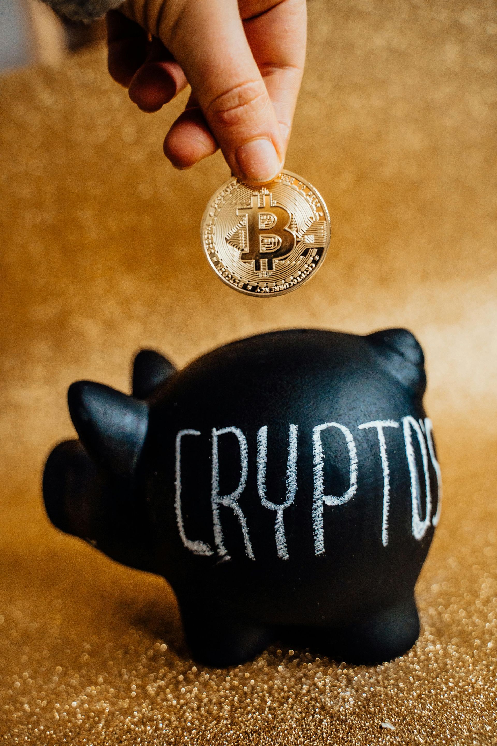 Crypto Savings piggy bank