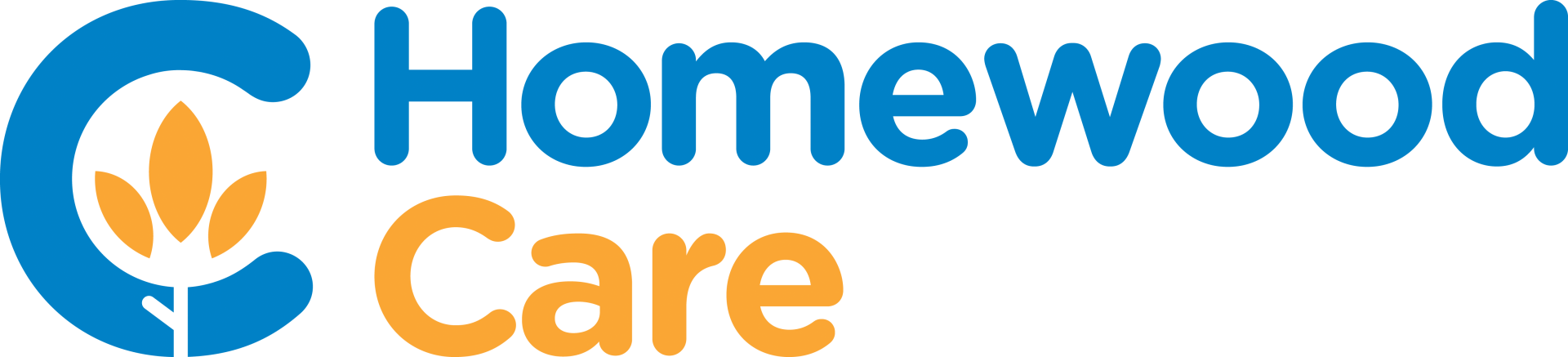 Homewood Care in Sydney logo 'we're family'