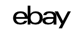 The ebay logo is black and white on a white background.