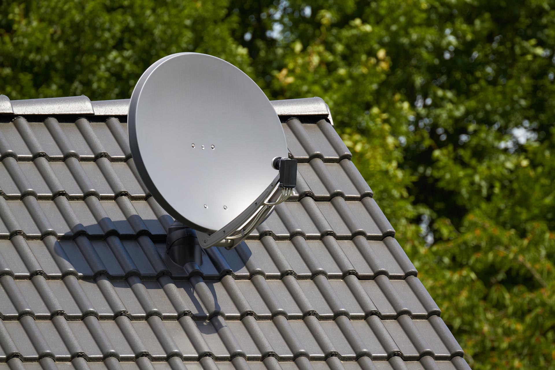 Satellite Dish on the Roof of a House — Greater Sydney, Nsw — Connex Antenna & Security