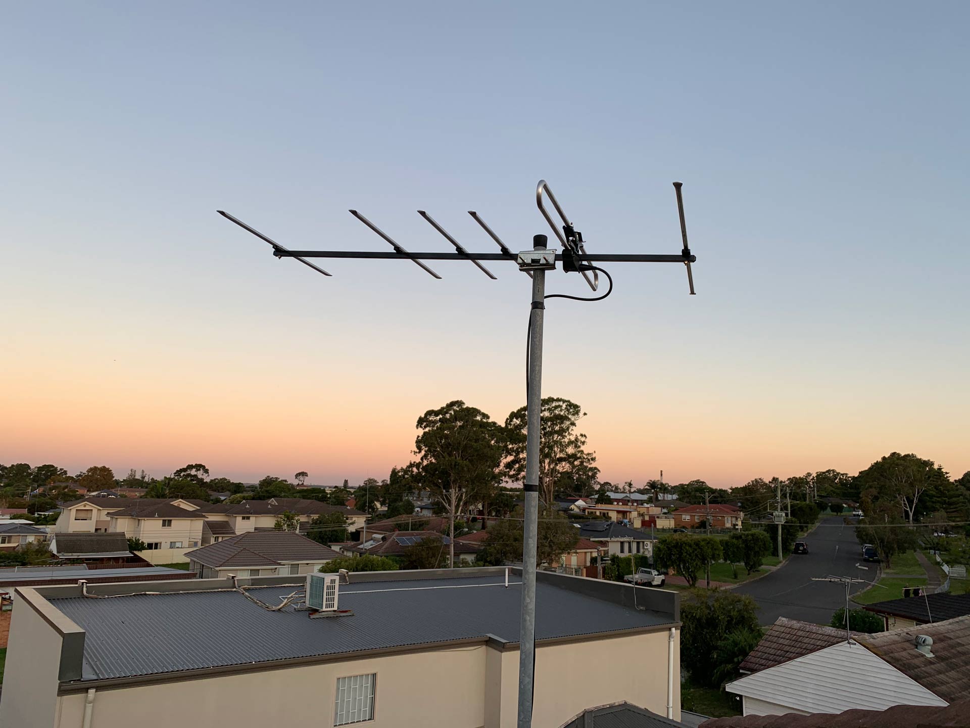 Antenna, Blue Sky, and a Many of House — Greater Sydney, Nsw — Connex Antenna & Security
