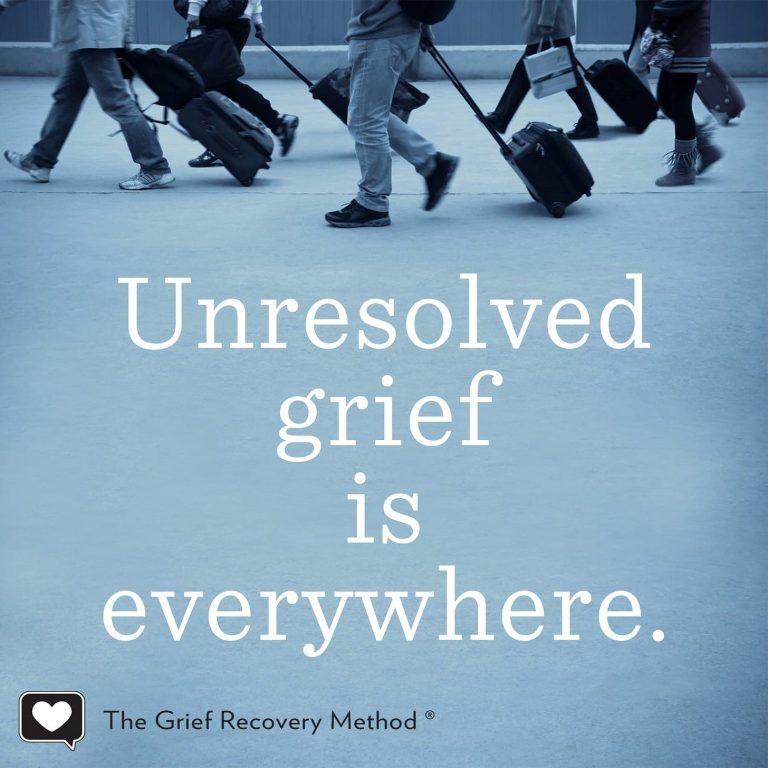 Grief recovery Logo with people walking